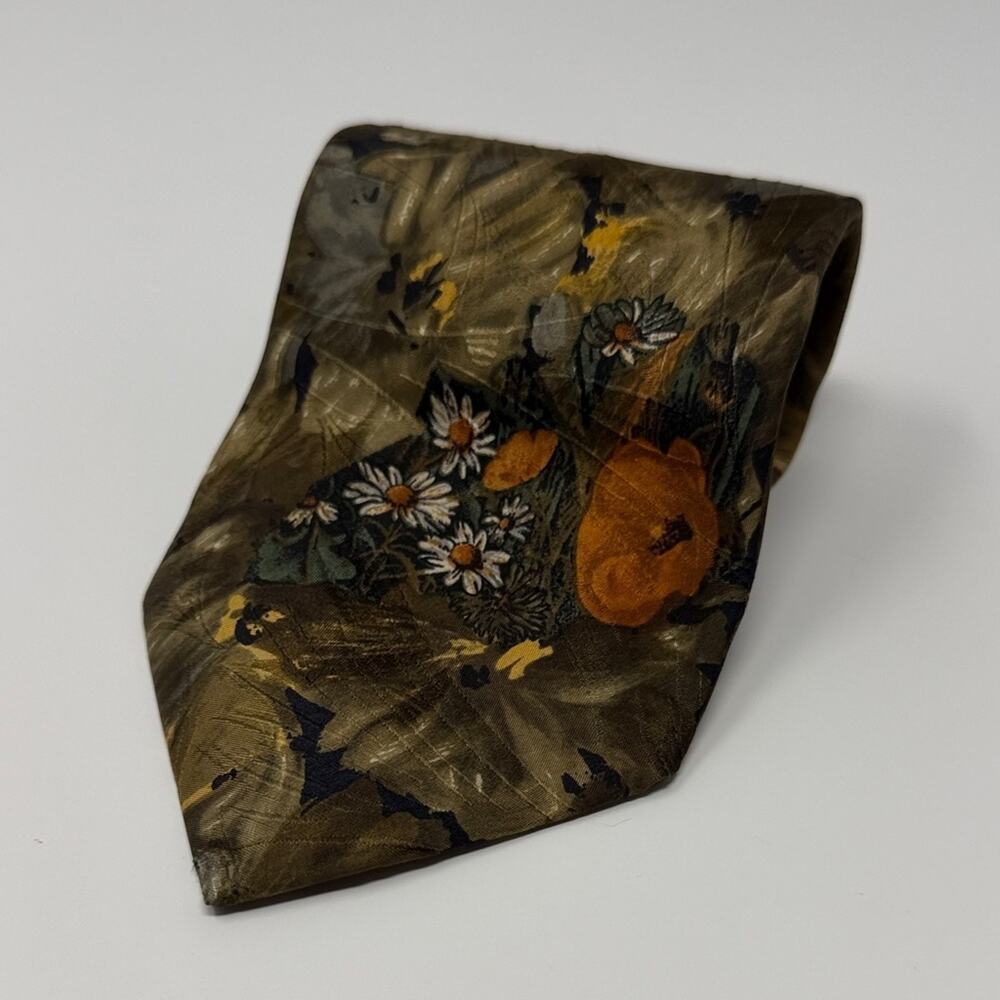 Ermenegildo Zegna 100% Silk Vintage Tie - Floral